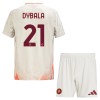 Maglia ufficiale AS Roma Dybala 21 Trasferta 2024-25 per Bambino